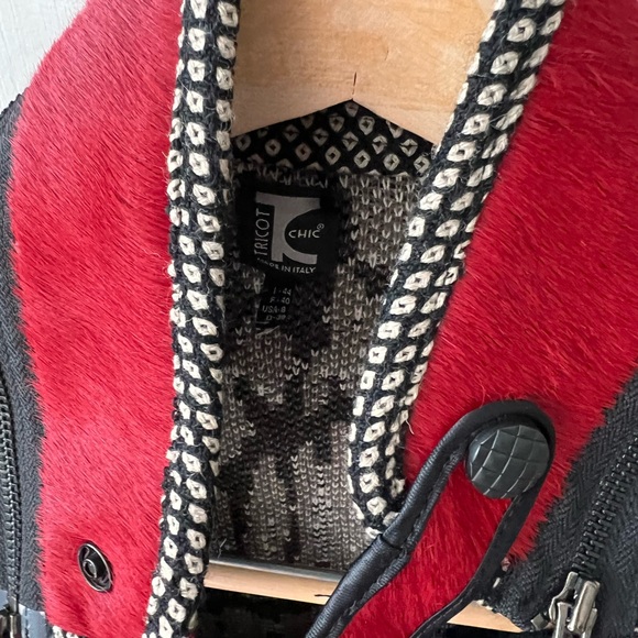 Rare Real fur Tricot chic sweater jacket - Picture 8 of 10